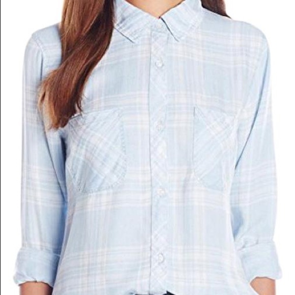 Rails Power Blue Flannel - Picture 2 of 5